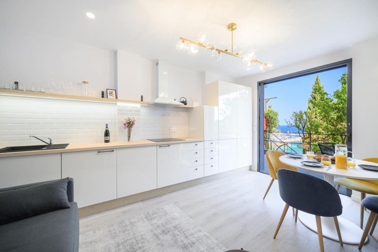 Proche Monaco, Vue Mer, Acces Plage Et Jardin Privatif Saint-Antoine  Bagian luar foto