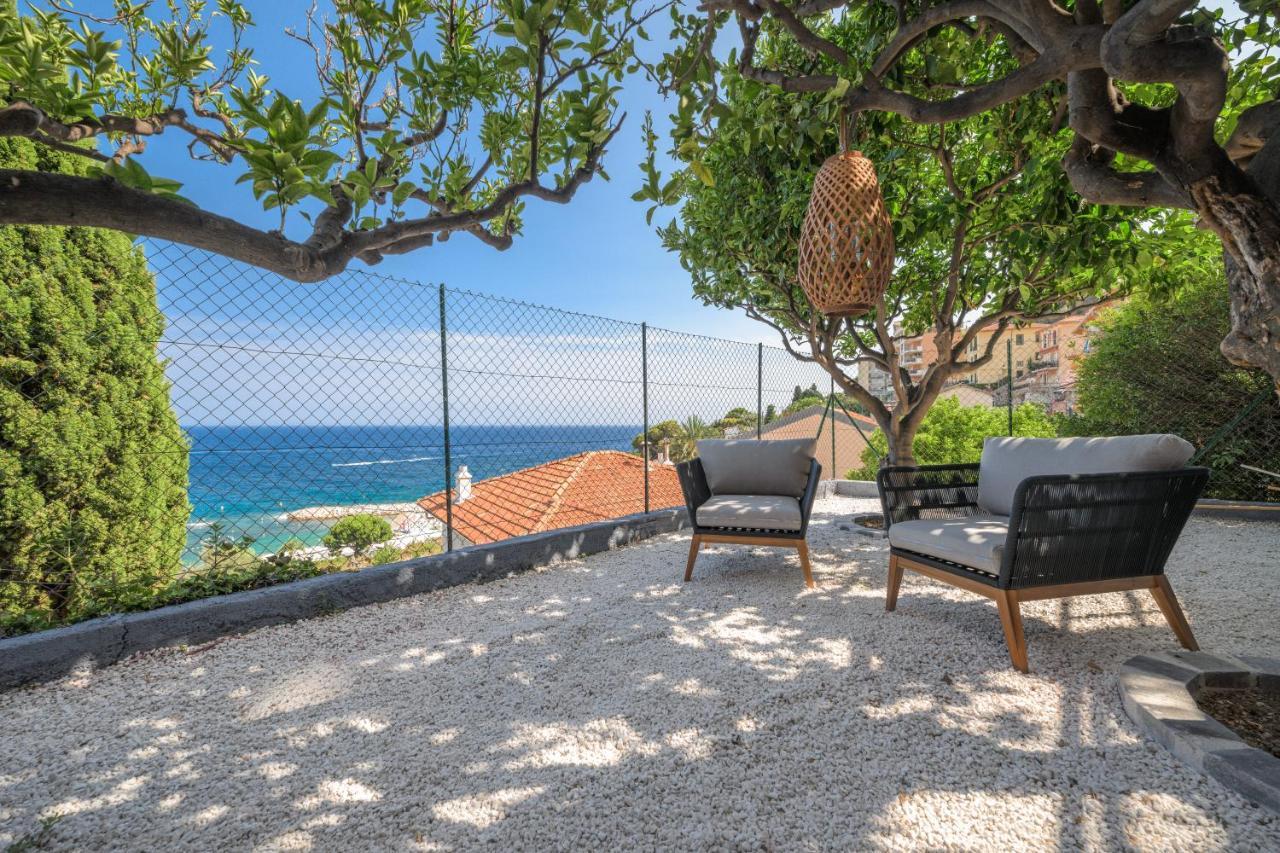 Proche Monaco, Vue Mer, Acces Plage Et Jardin Privatif Saint-Antoine  Bagian luar foto