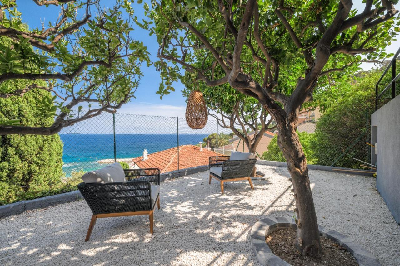 Proche Monaco, Vue Mer, Acces Plage Et Jardin Privatif Saint-Antoine  Bagian luar foto